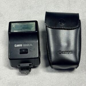 Canon Speedlite 188A Flash Camera Accessory OS Black Vintage SLR Shoe Mount Case